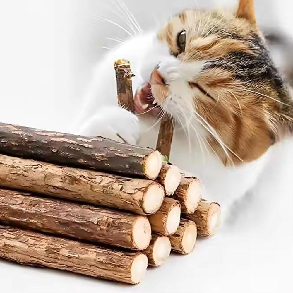 Sticks Cat Toys,Natural Matatabi Catnip Chew Sticks for Cat Kitten,Cat