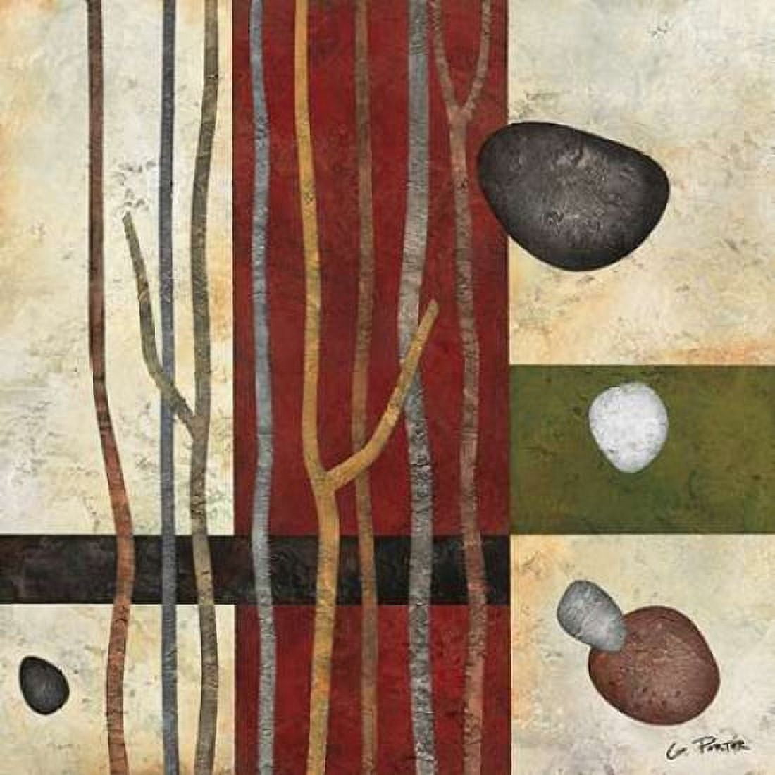 Sticks and Stones V Canvas Art - Glenys Porter (24 x 24)
