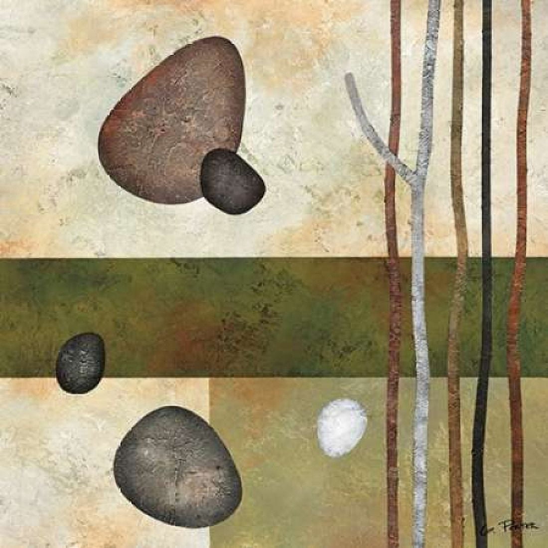 Sticks and Stones VI Canvas Art - Glenys Porter (24 x 24)