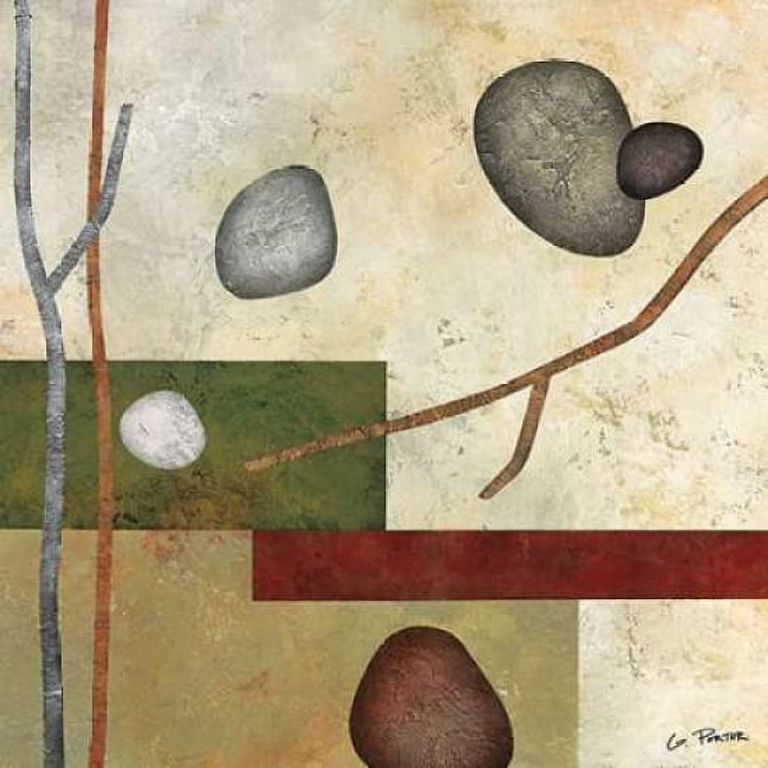 Sticks and Stones VII Canvas Art - Glenys Porter (24 x 24)