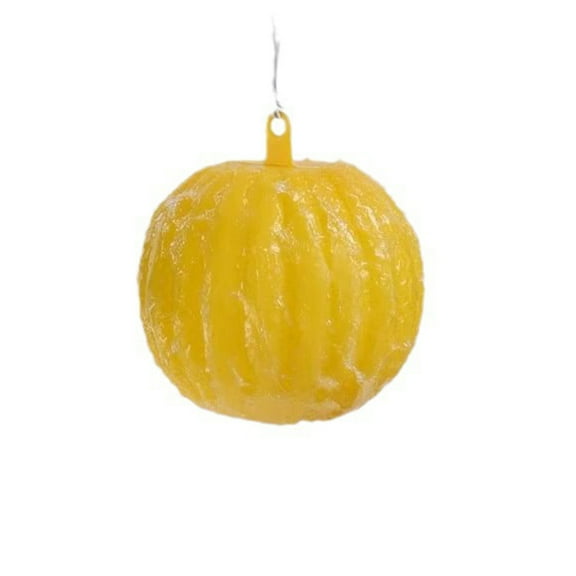 Sticky, 4 in Round, Flying Insect, Hanging Hook, Bright Yellow Hue, Residential Properties, Spring Seasonal Use, Solid Coating, 1 Pc