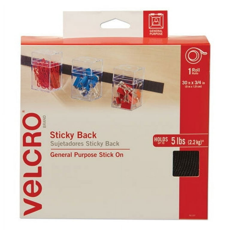 Sticky-Back Fasteners, Removable Adhesive, 0.75 Sticky-Back Fasteners, Removable Adhesive, 0.75