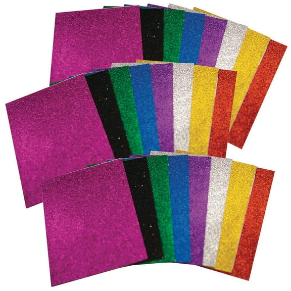 Sticky Back Glitter Foam (Pack of 24)