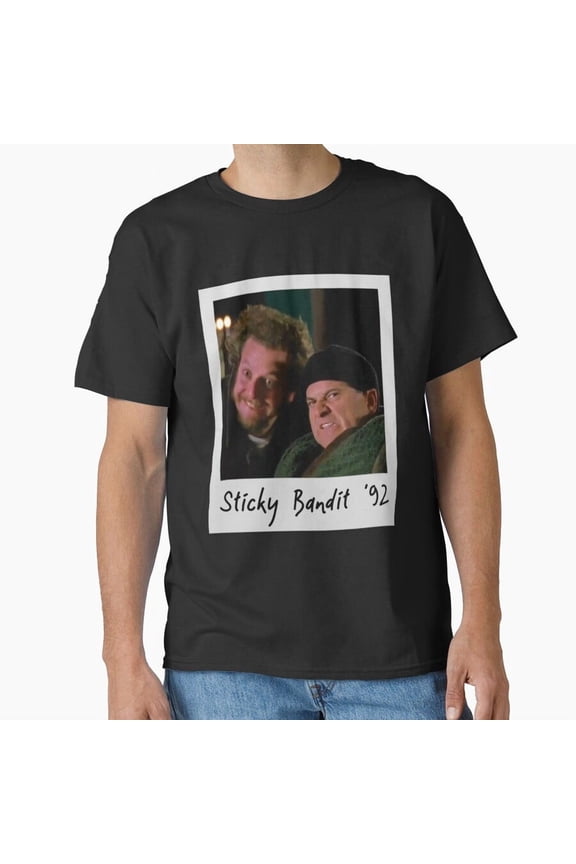 Sticky Bandit '92, Funny Home Alone Christmas Holiday Movie Themed G28726 Unisex T-Shirt, Up to Size 5XL