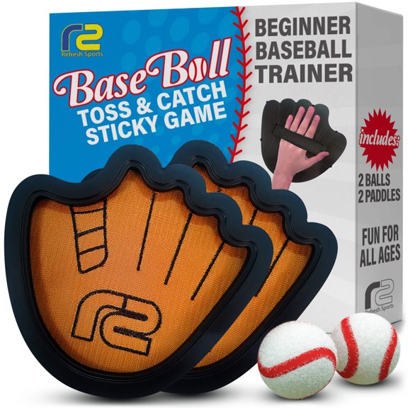 Sticky Baseball Paddle Toss & Catch Game - 2 Pack - Refresh Sports