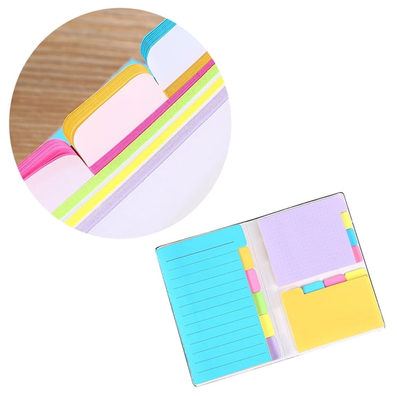FELTECHELECTR Assorted Color Repositionable Paper Notes Sticky Bookmark for Writing Use