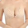 thumbnail image 1 of Sticky Bra, 1/2 Pack Lift Up Boob Breathable Strapless Bra Adhesive Push Up Backless Bras for Women, 1 of 7