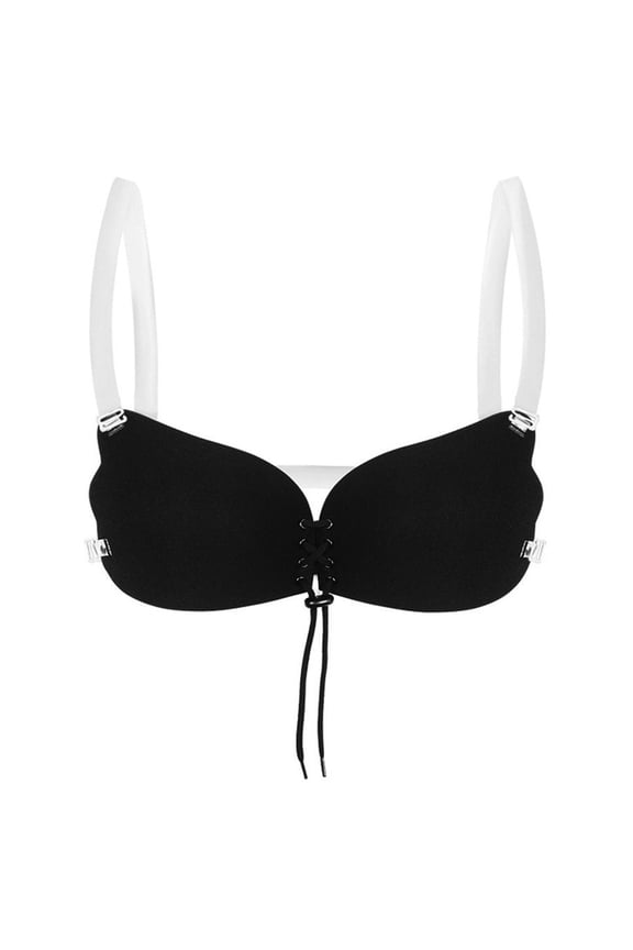 Sticky Bra, Backless Strapless Bra Push Up Bra,Adhesive Invisible Lift Up Bras Silicone Adhesive Bra for Backless Dress