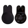 thumbnail image 1 of Sticky Bra Bra 2 Pairs Push up Strapless Backless Bra for Women Silicone Bras Everyday Wear Bras Black L, 1 of 8