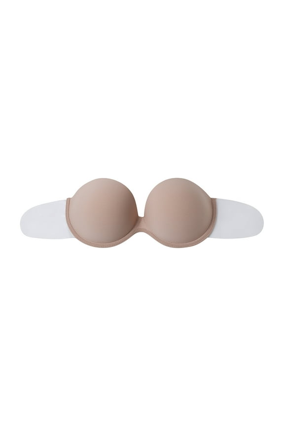 Sticky Bras Strapless Bra for Women, Reusable Self Backless Adhesive Bras, Stick on Bra Push up for Large Breasts