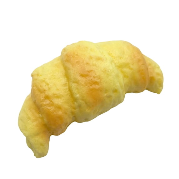 Sticky Bread Slow Rising Soft, Super Soft Stress Balls Anxiety Relief Toys,Croissant Shape Squeeze Toys, Yellow Bread Food Squishies for Stress Relief (Croissant)