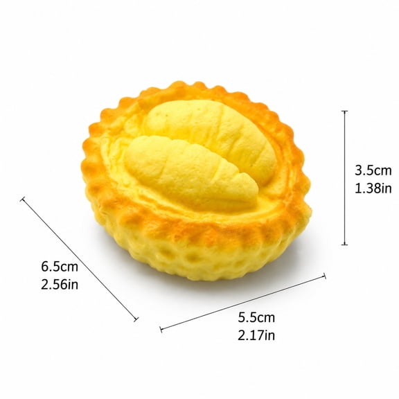 Sticky Bread Slow Rising Squishy, Silky Smooth Realistic Toast Shaped Slow Rise Squishies, Round Bread Squishy Food Squishies for Adults: Stress Relief & Sensory Fidget Toy