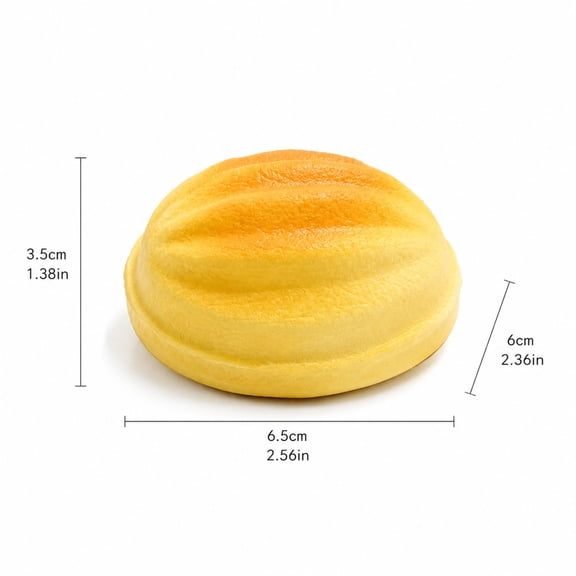 Sticky Bread Slow Rising Squishy, Silky Smooth Realistic Toast Shaped Slow Rise Squishies, Round Bread Squishy Food Squishies for Adults: Stress Relief & Sensory Fidget Toy