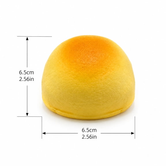 Sticky Bread Slow Rising Squishy, Silky Smooth Realistic Toast Shaped Slow Rise Squishies, Round Bread Squishy Food Squishies for Adults: Stress Relief & Sensory Fidget Toy