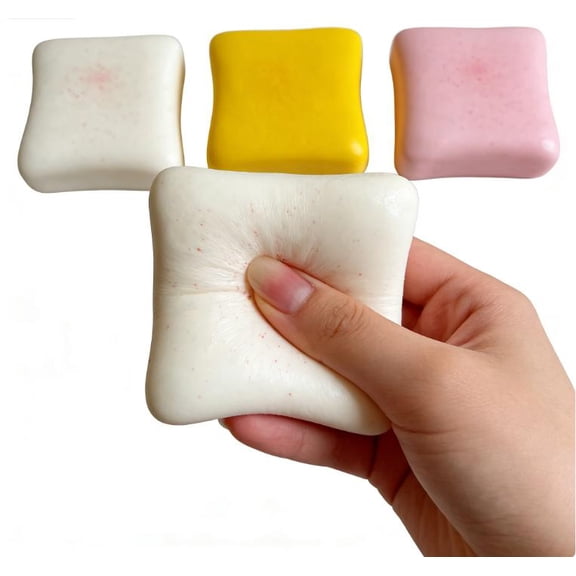 Sticky Bread Slow Rising Squishy, Super Soft Slow Rise Squishy Toys, Realistic Toast Shape Squeeze Toy, Butter Toast Food Squishies for Stress Relief, Easy-Carry Squishy for Anytime Calm