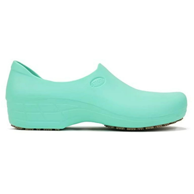 Sticky Comfortable Work Shoes for Women Nursing Chef Waterproof Non Slip Pro Shoes Light Green 11