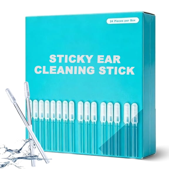 Sticky Ear Cleaning Stick, Sticky Ear Care Swabs with Soft Gel Tip, Portable Adhesive Cleaning Sticks for External Ear Use, Personal Care Tool