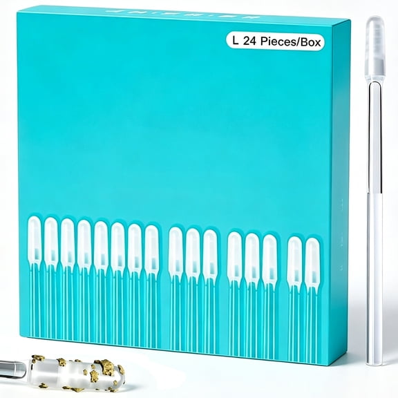 Sticky Ear Cleaning Stick for Adults - 24 Pieces Washable Reusable Swabs for Post-Swim After Shower Daily Hygiene
