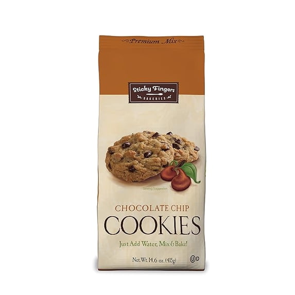 Sticky Finger Chocolate Chip Cookies Mix Net Wt 14.6 oz (415g)