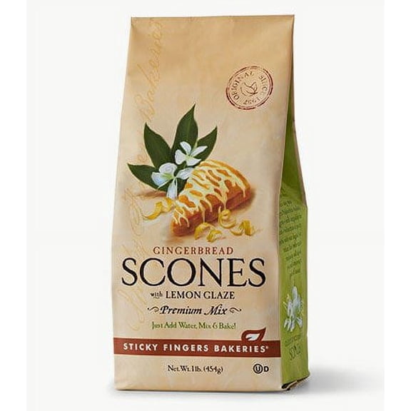 Sticky Fingers Bakeries: Gingerbread Scones With Lemon Glaze, 16 Oz