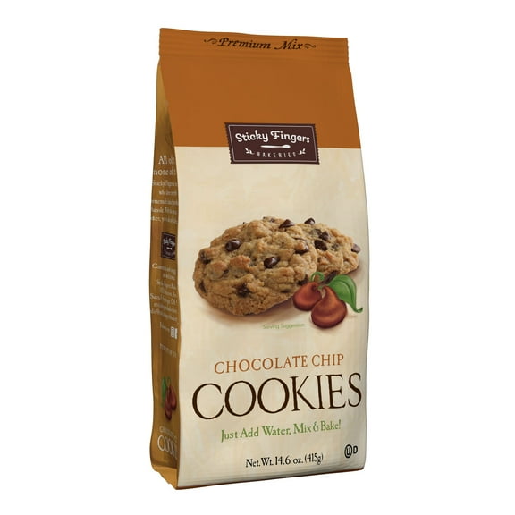 Sticky Fingers Chocolate Chip Cookie Mix 14.6 oz. Pack of 4