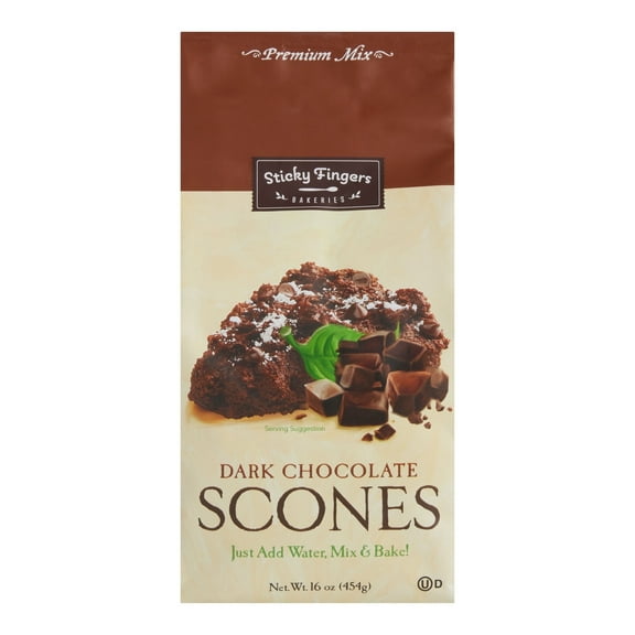 Sticky Fingers Dark Chocolate Scone Mix 16 oz. Pack of 3
