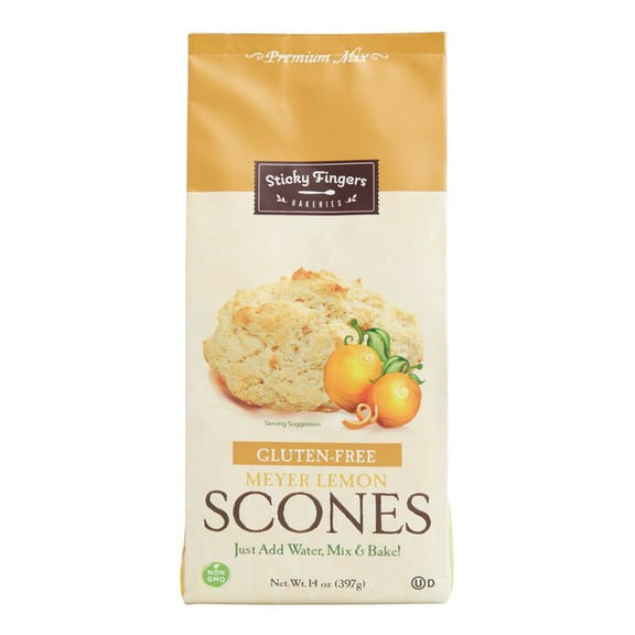Sticky Fingers Gluten Free Meyer Lemon Scone Mix 16 oz.
