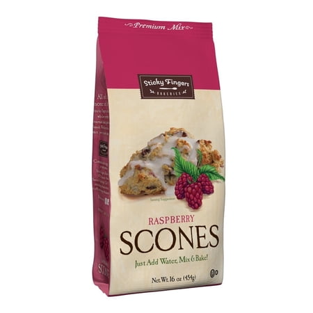 Sticky Fingers Raspberry Scone Mix 16 oz. Pack of 2