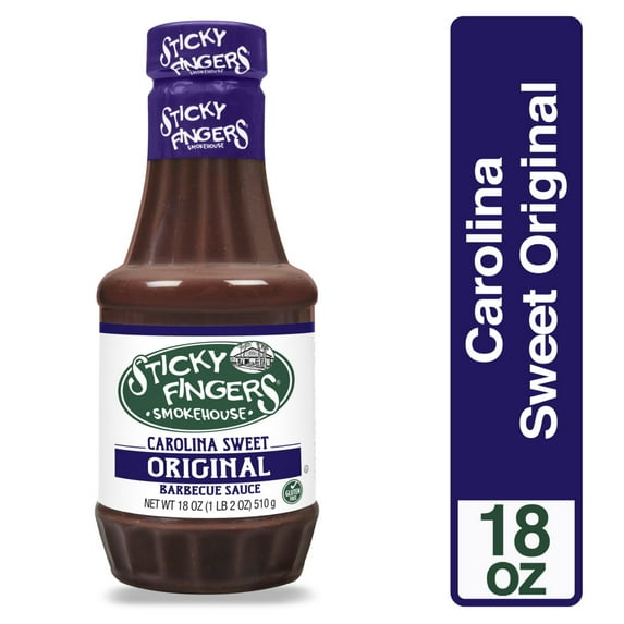 Sticky FingersĀ® Smokehouse Carolina Sweet Original Barbecue Sauce 18 oz