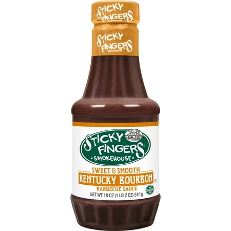 Sticky Fingers Smokehouse Sweet & Smooth Kentucky Bourbon BBQ Sauce 18 oz.