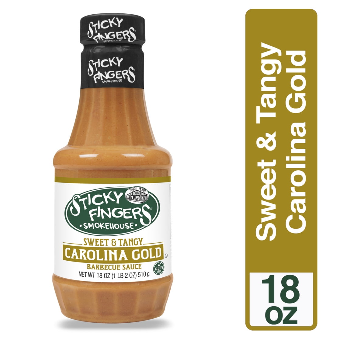 Sticky Fingers® Smokehouse Sweet & Tangy Carolina Gold Barbecue Sauce 18 oz