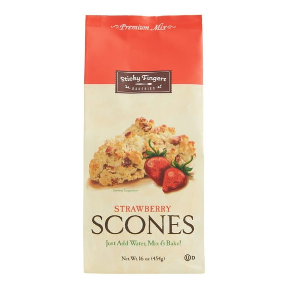 Sticky Fingers Strawberry Scone Mix 16 oz.