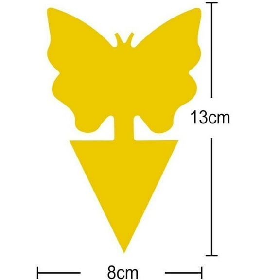 Sticky Fruit Fly Traps, Fungus Gnat Killer Trap use for Indoor Outdoor, 48 pcs