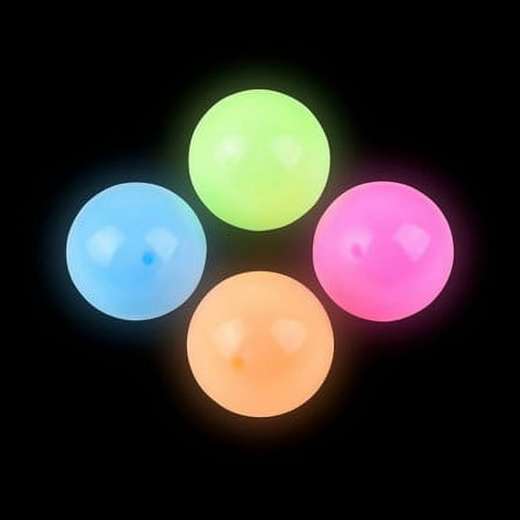 Sticky Glow In The Dark Orbs - 24 per pack