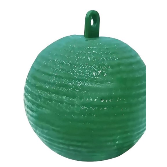 Sticky Glue Insect Trap, Green Spherical Fly Catcher with Ribbed Surface for Indoor Hanging, Fruit Fly and Gnat Trap
