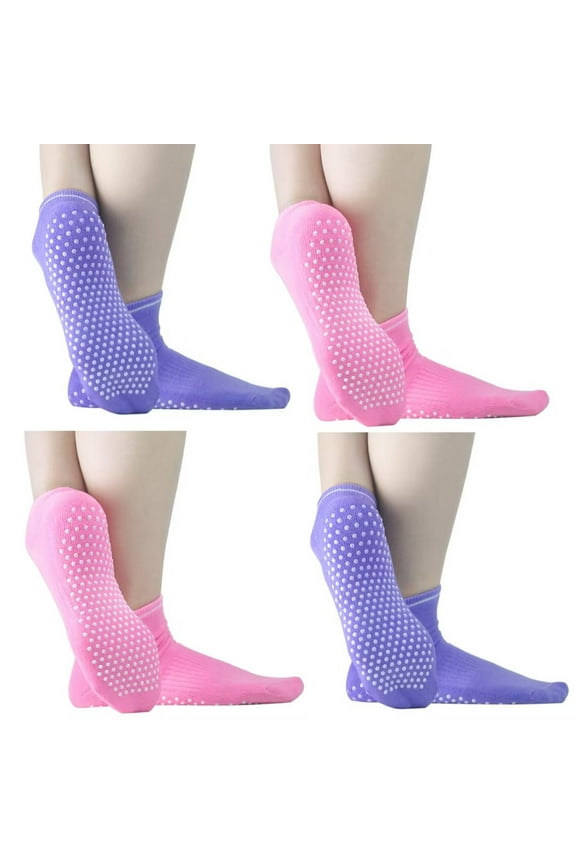 Sticky Grips Socks for Men Women Tile/Wood Floors Non Skid Slip Barre Senior Citizens Winter Socks