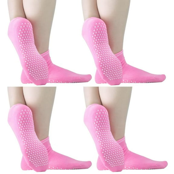 Sticky Grips Socks for Men Women Tile/Wood Floors Non Skid Slip Barre Senior Citizens Winter Socks