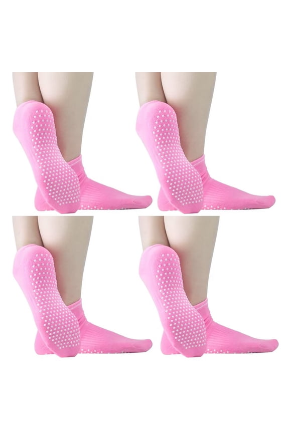 Sticky Grips Socks for Men Women Tile/Wood Floors Non Skid Slip Barre Senior Citizens Winter Socks