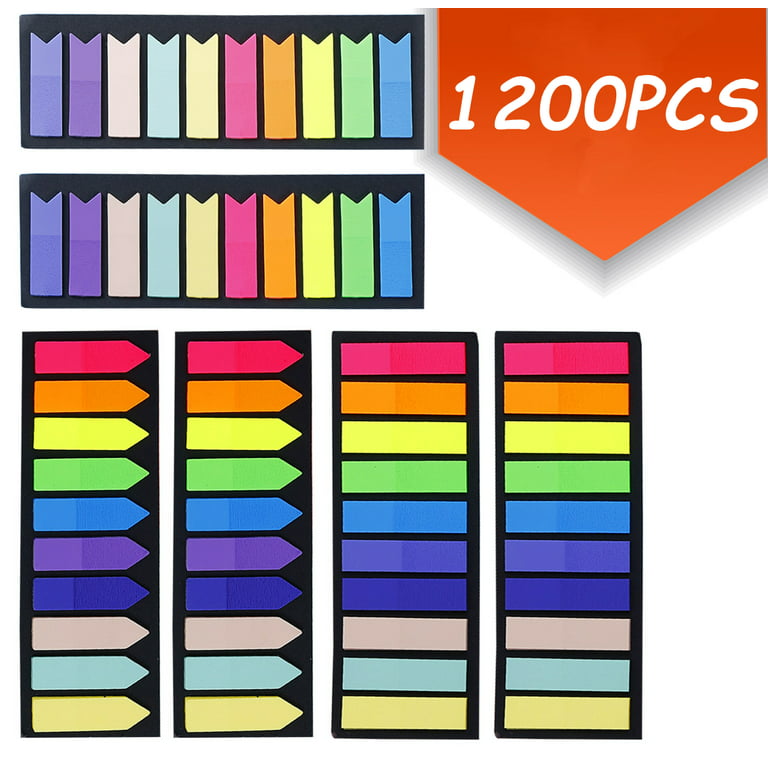 800 Pieces Page Markers Sticky Index Tabs Book Sticky Tabs Arrow Flag Tabs  Sticky Notes Small Sticky Tabs Color Bible Tabs for Highlighters, Markers,  Label, Office School Supplies - Yahoo Shopping