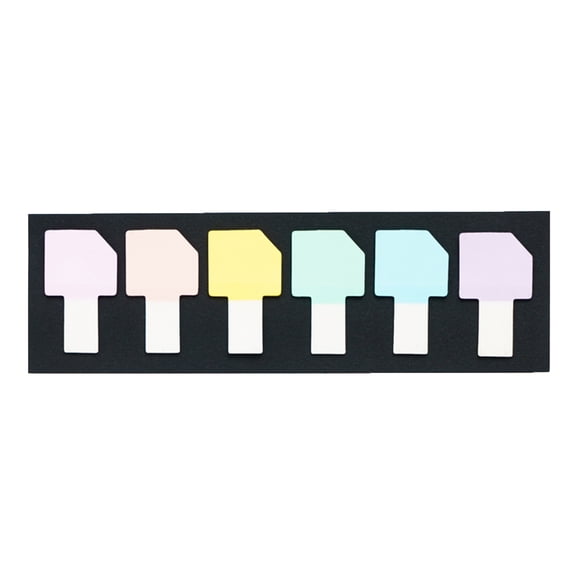 Sticky Index Tabs, Key Shaped Pastel, 1 Pack of Page Markers, for Reading Annotation Office School Notebook Document Page Highlighting