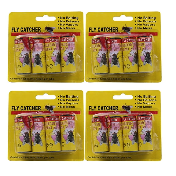 Sticky Insect Glue Paper Catcher Trap Gnat Hanging Mosquito Trap Insect Killers for Outdoor(16rolls) Holiday Savings Gifts