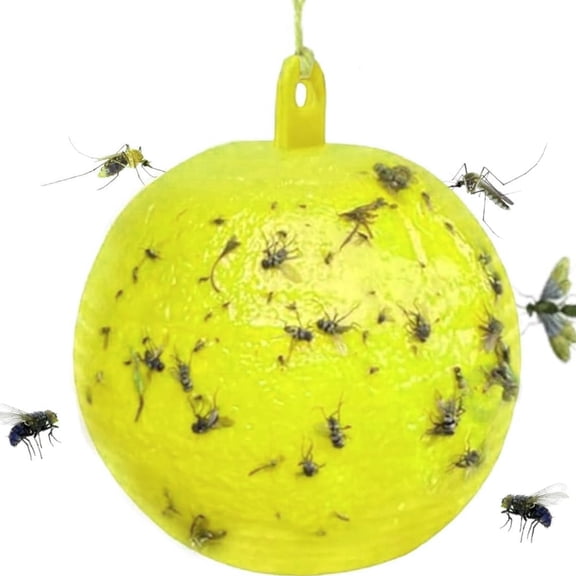 Sticky Insect Trap Ball, Fruit Fly Trap Balls for Outdoor, Non-Toxic Extra Sticky Hanging Bug Ball Catches Flie Gnat Wasps Mosquitoe Flying Insects