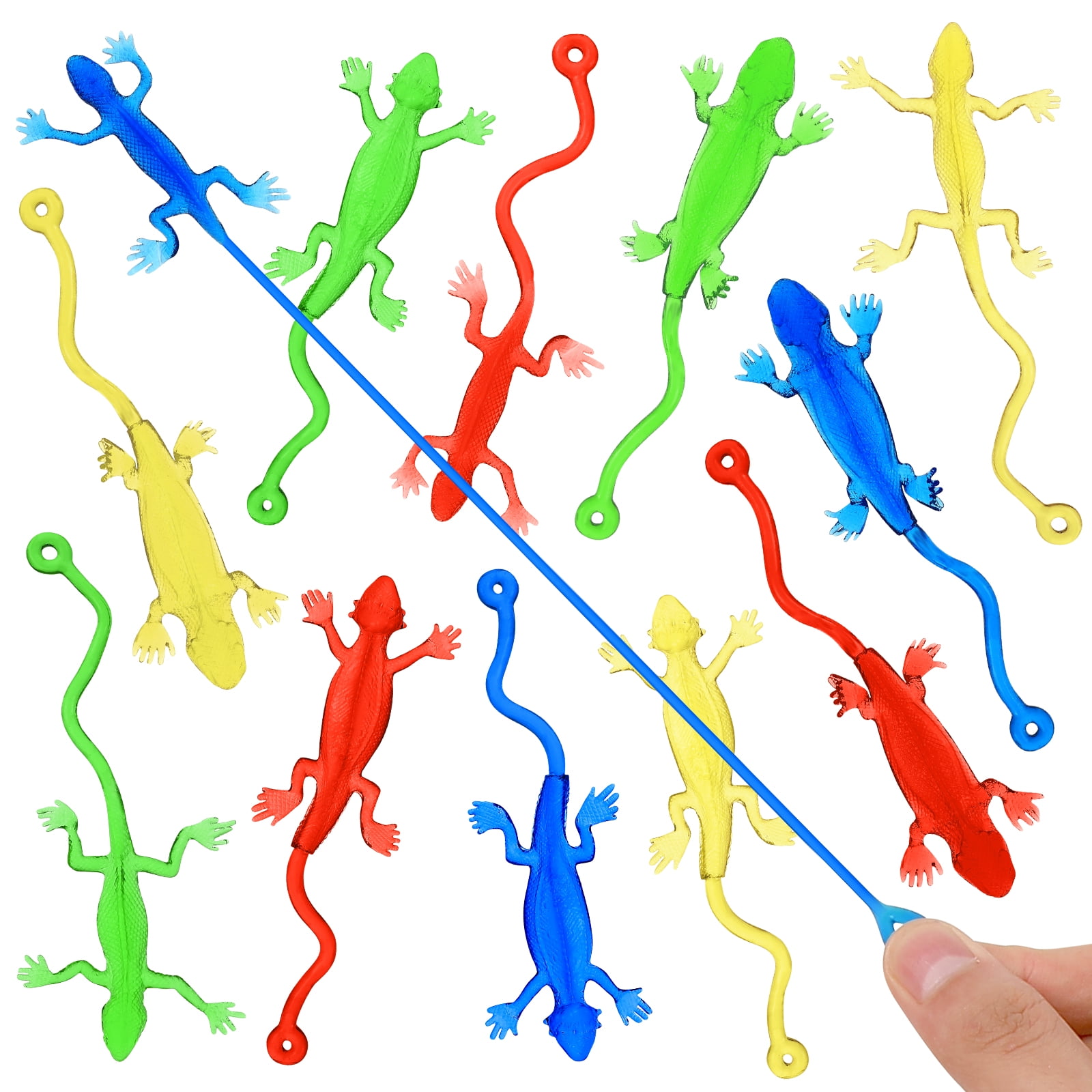 Sticky Lizard Toy Stress Relief Party Favors for Kids Goodie Bags Hands