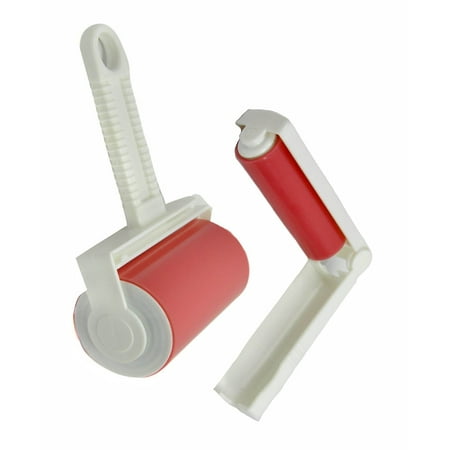 Sticky Master Lint Roller - 2 Piece Value Set - Tapeless, Washable, and Reusable Lint Remover and Travel Size Roller