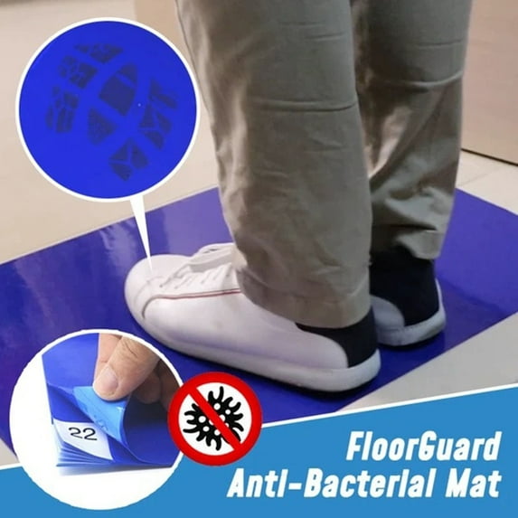 Sticky Mats for Cleanroom, 18x24 Inch Floor Guard Pad Disposable Peel-Off Mat Removable Dust-Free Purification Sticky Mat for Laboratory Hospital Construction