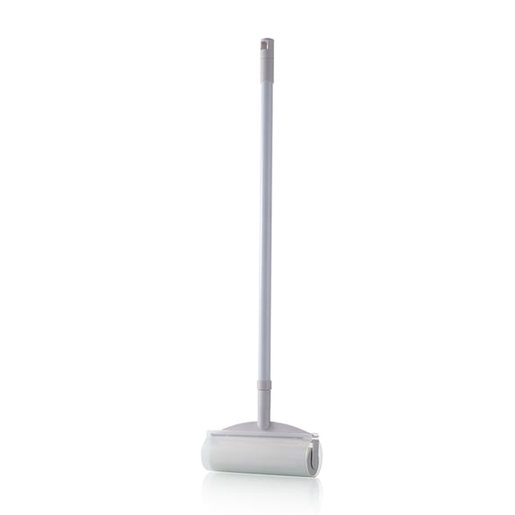 Sticky Mop with Extendable Handle Sticky Paper Roller 60 Sheets Floor Sweepers Cleaner Hair Remover Tool Cleaning Roller for Removing Hair Lint Dust Fluff