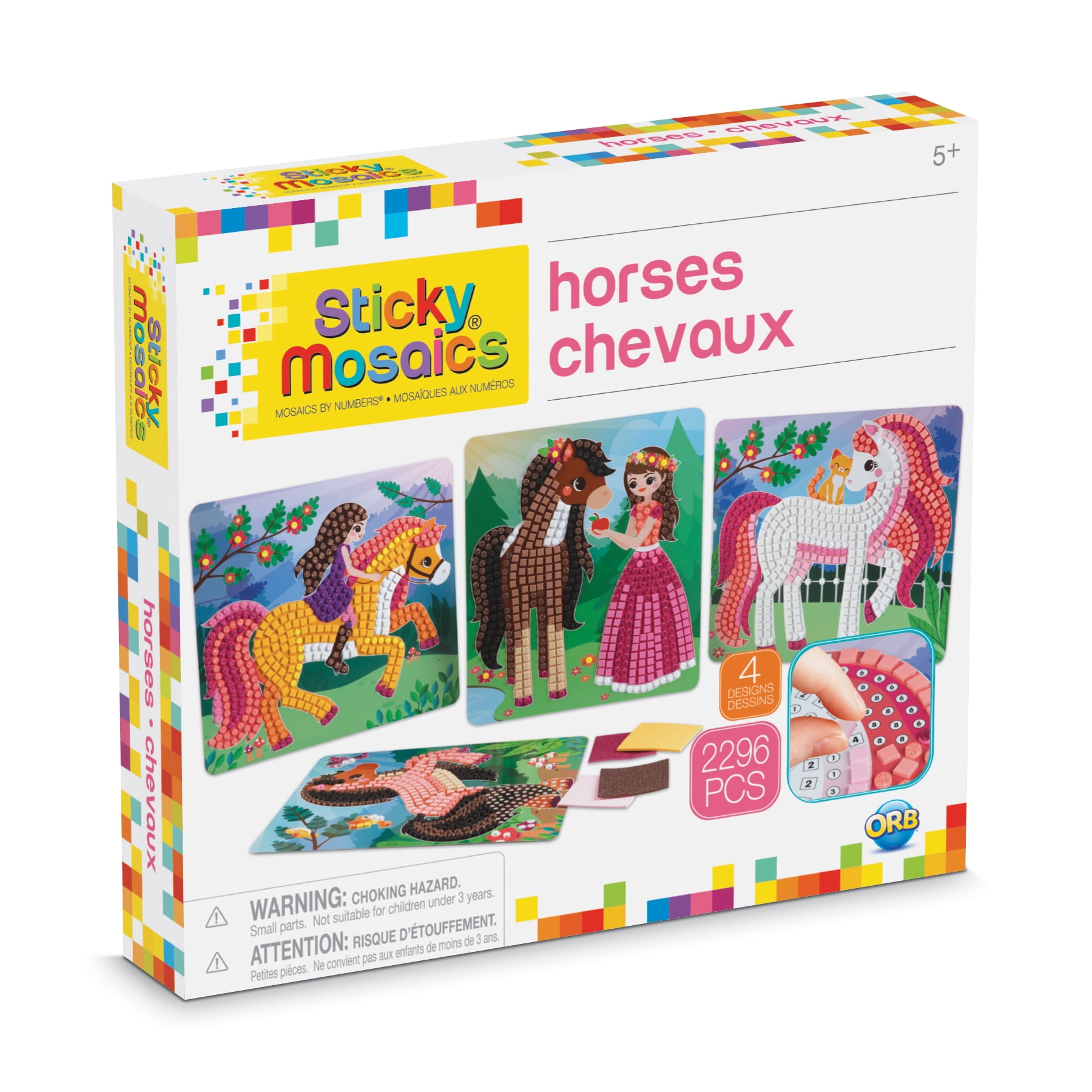 Sticky Mosaics® Travel Pack - Pferde für kreative Kinder