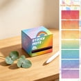 thumbnail image 1 of Sticky Note Box Pull Out Gradient Paper Dispenser Large Capacity Portable Organizer Tear Resistant Memo Case For Classroom Campus Daily Planner, 1 of 6