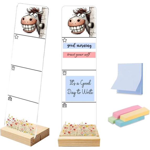 Sticky Note Holder, Monitor Memo Board, Acrylic Post It Note Holder ...