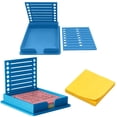 thumbnail image 1 of Sticky Note Holder with Stencil, Sticky Note Dispenser Compatible with Post-It Note, Post It Note Template and Organizer for 3x3 Self-Sticky Note Pads, 1 of 8